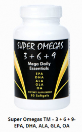 Super Omegas TM - 3+6+9 - EPA, DHA, ALA, GLA, OA