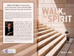 Walk In The Spirit Book